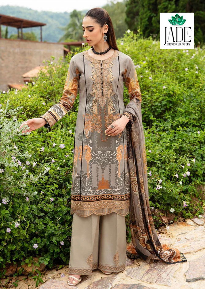 Jade Crimson Vol 10 Exclusive Lawn Karachi Cotton Dress Material Wholesalers In Delhi
